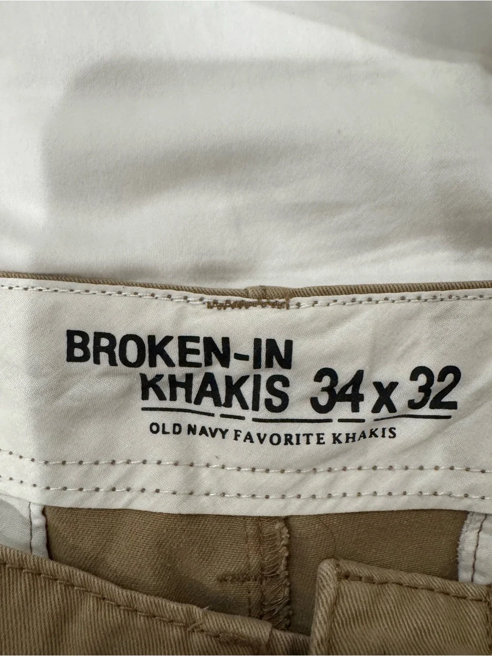 Old Navy Men's Khaki Straight-Leg Chinos - Tan